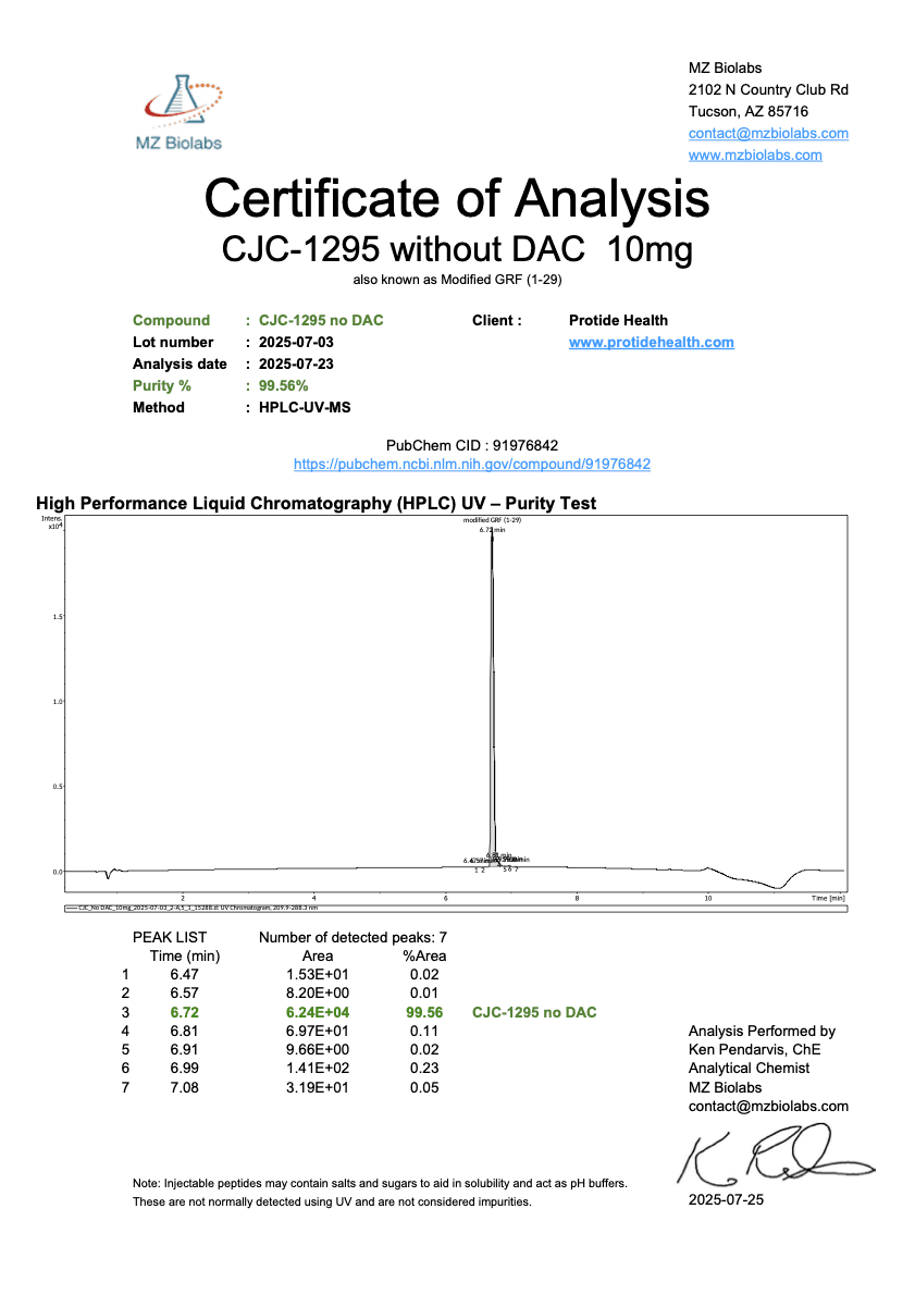 CJC-1295 (No-DAC) 10mg - Image 2